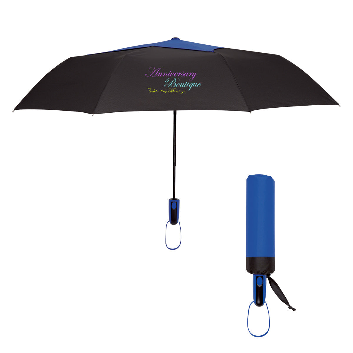 44" Arc Telescopic Diamond Top Vented Umbrella